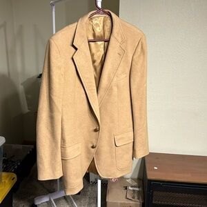 Stanley Blacker Wool Blend* Overcoat in Camel Size 36